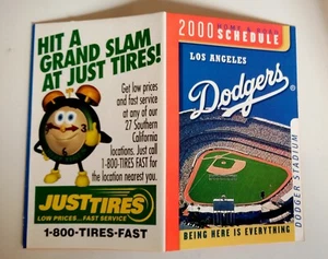 2000 Los Angeles Dodgers pocket schedule Just Tires - Picture 1 of 1