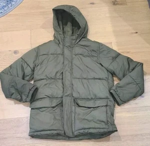 Old Navy Green Puffer Hooded Jacket Youth 2XL Go Recycled - Picture 1 of 8