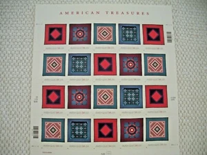 American Treasures Quilts 34 cent new sheet of 20 - Picture 1 of 1