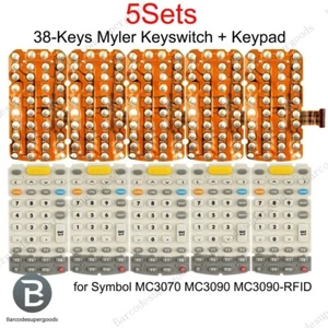 5 Sets 38-Keys Myler Keyswitch + Keypad for Symbol MC3070 MC3090 MC3090-RFID - Photo 1 sur 7