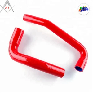 Red Silicone Radiator Hoses Kit For Jeep Wrangler Yj/Tj 2.4/4.2l 1987-2006 Turbo - Imagen 1 de 5