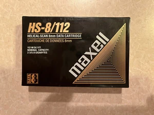 Maxell HS-8/112 Helical-Scan 8mm Data Cartridge (NEW) - Afbeelding 1 van 2