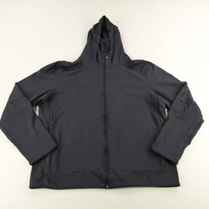 Nike Hoodie Mens XL Black Tech Fleece Lightweight Full Zip Up Sweatshirt Jacket - Picture 1 of 11
