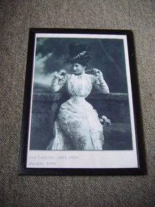 Vintage Lillie Langtry gerahmte Drucke - Bild 1 von 7