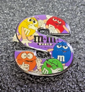 Nos Stamped Tm/ (r) & (c) Mars M&M World Letter "S" Fridge Magnet Collectible - Imagen 1 de 8