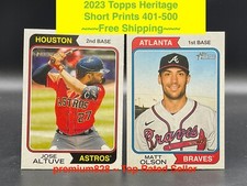 2023 Topps Heritage SHORT PRINT You Pick SP Finish Set 401-500 Free Shipping