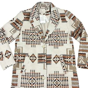 Abrigo de guisante estampado azteca óxido talla pequeña - Imagen 1 de 7