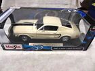 MAISTO 1968 Ford Mustang GT Cobra Jet TAN 1/18 Scale