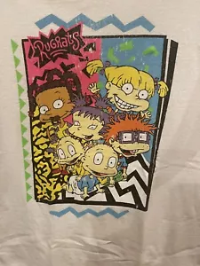 Nickelodeon Rugrats T-Shirt Herren Small Kurzarm Grafik Weiß - Bild 1 von 4
