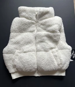 Kids White Planet Heart Vest Brand New - Picture 1 of 5