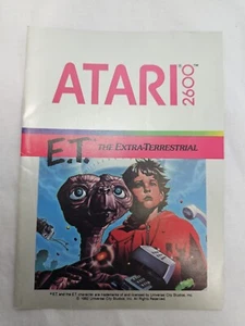 ET The Extra Terrestrial Original Game Program Instruction Atari 2600 Authentic  - Picture 1 of 2