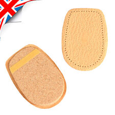 Heel Leather Shoes Insoles Cork Latex Elegant for Lady & Man, Natural and Black