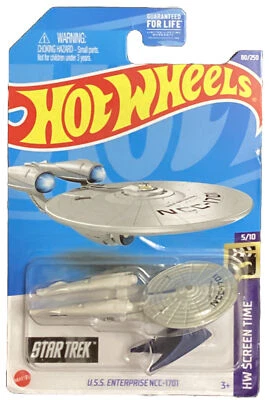 Hot Wheels Star Trek U.S.S. 2022 Enterprise NCC-1701 HW TIEMPO DE PANTALLA 80/250 Foto 1 de 2