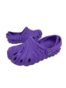 Crocs Toddler's Salahe Bembury The Pollex Clog Sandals Size C10 Purple 209351