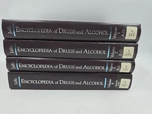 1995 Encyclopedia Of Drugs And Alcohol Book Set of 4 Federal Policy Recovery - Picture 1 of 6