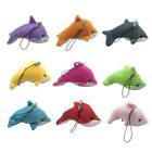 Vibrant Dolphins Keyring Lint Stuffed Dolphins Doll Phonechains Toy Decorations