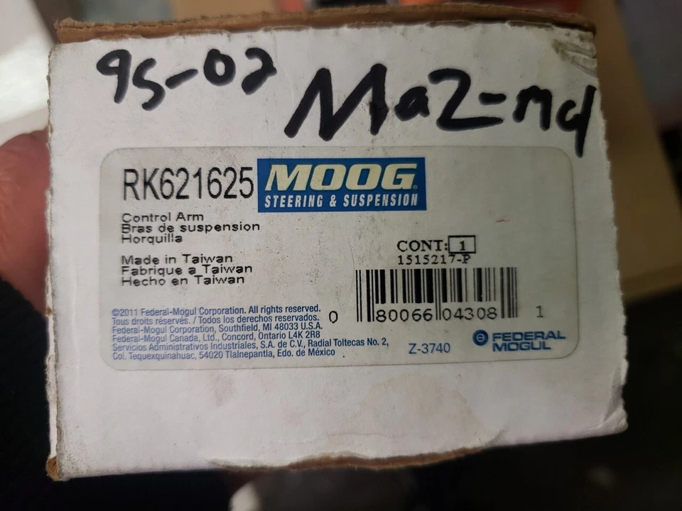 Рычаг управления и шаровой шарнир в сборе MOOG RK621625 передний левый верхний передний - Изображение 1 из 1