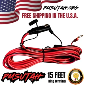 ATV UTV Battery Charger Cord Plug In Adaptor For Tender Cable Quick Connect Long - Picture 1 of 3