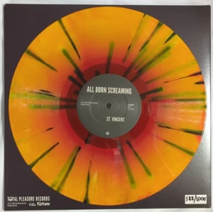 St Vincent ‘All Born Screaming’ Red And Yellow Lp With Black Splatter 588/1000 - Foto 1 di 9