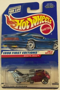 Hot Wheels 1998 First Editions Whatta Drag 36 of 40 Red #673 - Picture 1 of 5