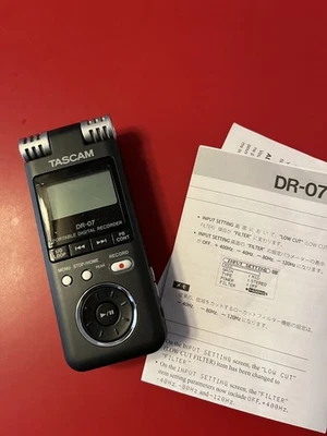 Tascam DR-07 Stereo Handheld Digital Audio Recorder w/ 16 GB SD Memory card - Image 1 of 3