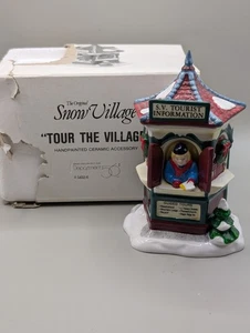 DEPT 56 Snow Village Tour The Village 54526 Tourist Information Stand orig Karton - Bild 1 von 10