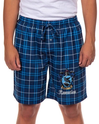 Pijama Harry Potter Para Hombre Casa Hogwarts Cresta Cuadros PJ Salón Pantalones Cortos Foto 1 de 4