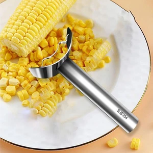 Stainless Steel Corn Peeler Chef Gift Idea Easy to Clean Corn Kernel Remover - Picture 1 of 6
