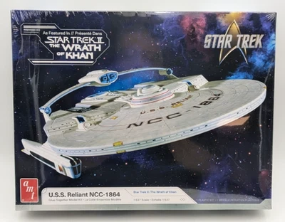 USS RELIANT NCC-1864 "STAR TREK II" 1/537 SCALE AMT AMT1457 Model Kit Sealed New - Image 1 of 4