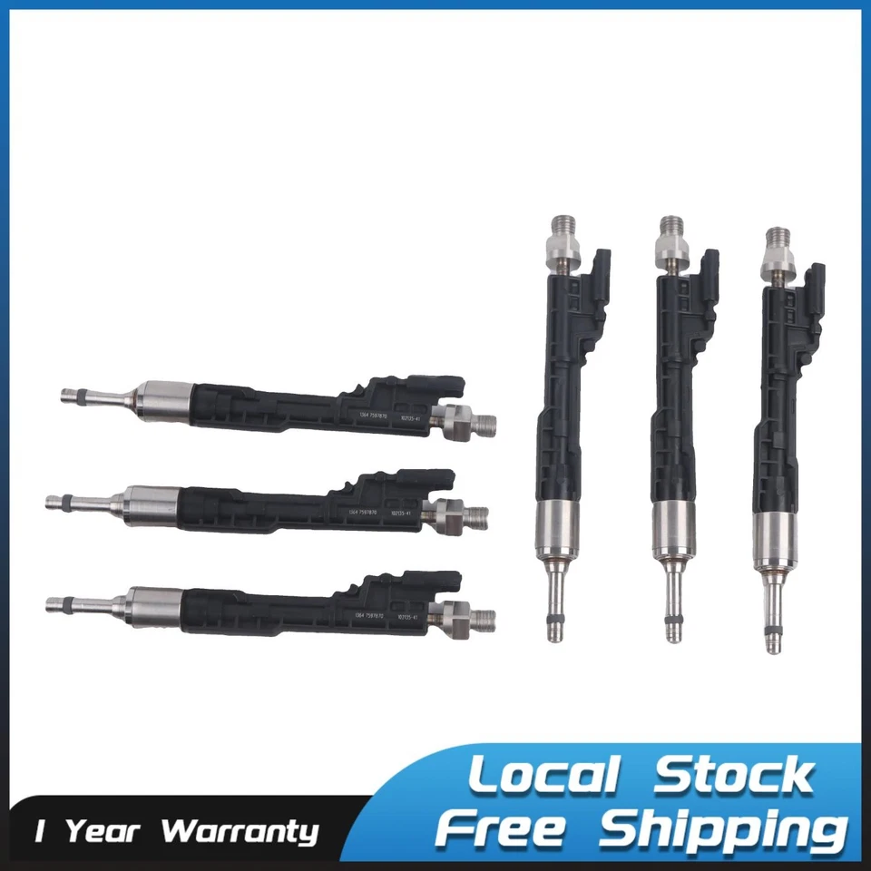 Inyector de combustible 6 piezas 13647597870 para BMW 320i 328i 528i X1 X3 Z4 2,0 L Foto 1 de 4