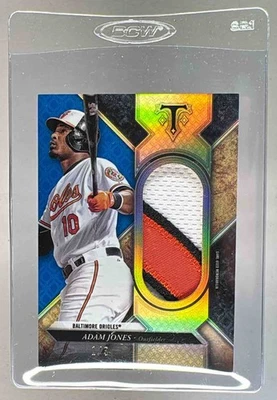 Parche Adam Jones 2017 Topps Triple Threads Sapphire Single Jumbo Unity/3 Foto 1 de 3