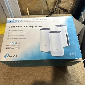 TP-Link Deco S4 AC1200 Cały dom Mesh System Wi-Fi (3-pak) Open Box Stan - Zdjęcie 1 z 4
