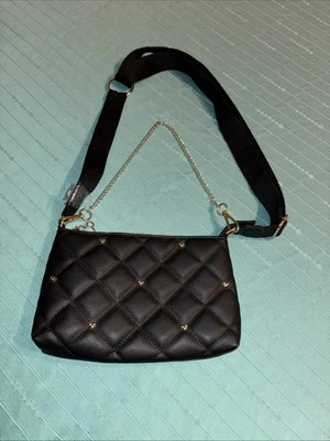 Mickey Crossbody Bag / Purse Convertible Black NWOT Vintage 1997 - Image 1 of 4