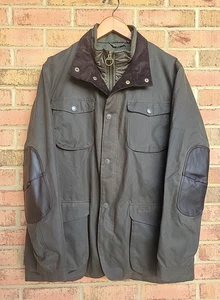 Barbour Ogston Wax Cotton Jacket Olive MWX0700OL99 Men's XL (Preowned *Read*) - Picture 1 of 21