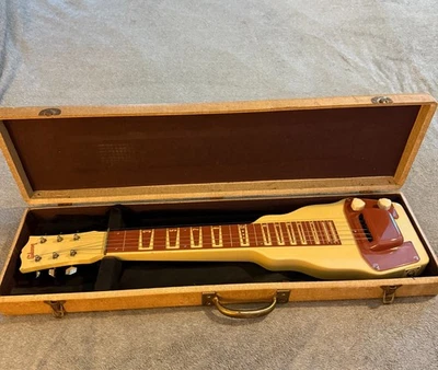1950s Gibson BR-9 Lap Steel guitar w/Case and Flat Tone Bar & metal finger picks - Image 1 of 4