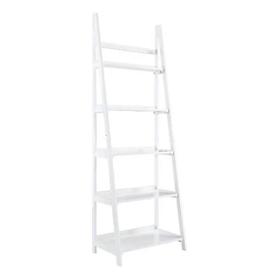 Linon Samantha Wood Five Shelf Bookcase in White - Imagem 1 de 4