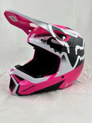 Fox Racing Kids Youth V1 Leed Helmet - Pink - Size: Youth Large - Imagem 1 de 4