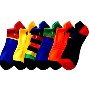 New Polo Ralph Lauren Men’s Multi-Color No Show Socks 6-Pack Performance NWT - Picture 1 of 7