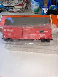 Lionel CB&Q End Door Boxcar #48520 Spur O Train Car - Die-Cast Trucks rot - Bild 1 von 5