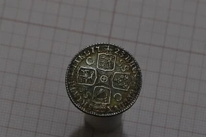 🧠🇬🇧 UK GB SHILLING 1723 SSC RARE HIGH GRADE LOVELY TONING B72 #K2548 - Picture 1 of 5