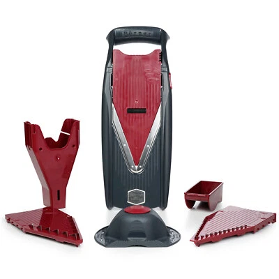 Börner Vital Gemüsehobel Starter Set Rot/Schwarz, mit Dressing Funktion, inkl. M - Bild 1 von 4