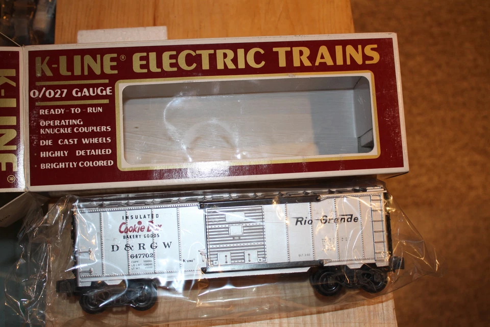 K-line  O-27 gauge  box car  #K-647702 brand new mint D&RGW - Image 1 of 1