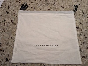 leatherology drawstring dust bag ~ 12.5 x 11 inches, new with tiny flaw - Picture 1 of 5