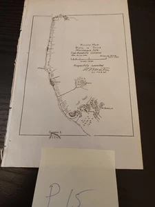1901 Marinduque Island US Phillipines Insurgency War Army Sketch Map Diagram - Picture 1 of 2