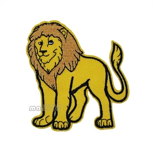 Lion Patch Animal Embroidered Iron On Sew On Applique Patches DIY Supplies - Picture 1 of 1