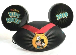 Run Disney Parks 2019 Kids Races Marathon Mickey Mouse Ears YOUTH Hat Cap New - Picture 1 of 4