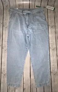 H&M Conscious Loose Fit High Waist Mom Jeans size 12 Light Wash Brand New NWT - Picture 1 of 9