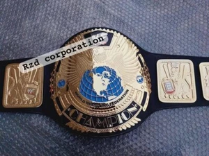 Cinturón de campeonato de lucha de peso pesado Big Eagle con logotipo rasguño 4 mm zinc - Imagen 1 de 4