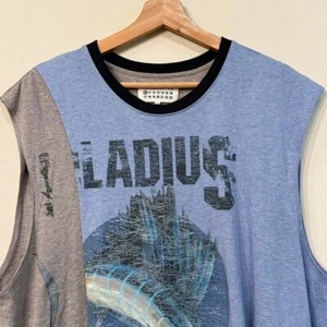 Maison Margiela Artisanal Asymmetrical Double Layered Sleeveless T Shirt Sz M - Picture 1 of 7