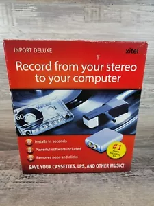 Xitel Inport Deluxe Stereo To PC Audio Recording Kit Converter Cassette Complete - Picture 1 of 7